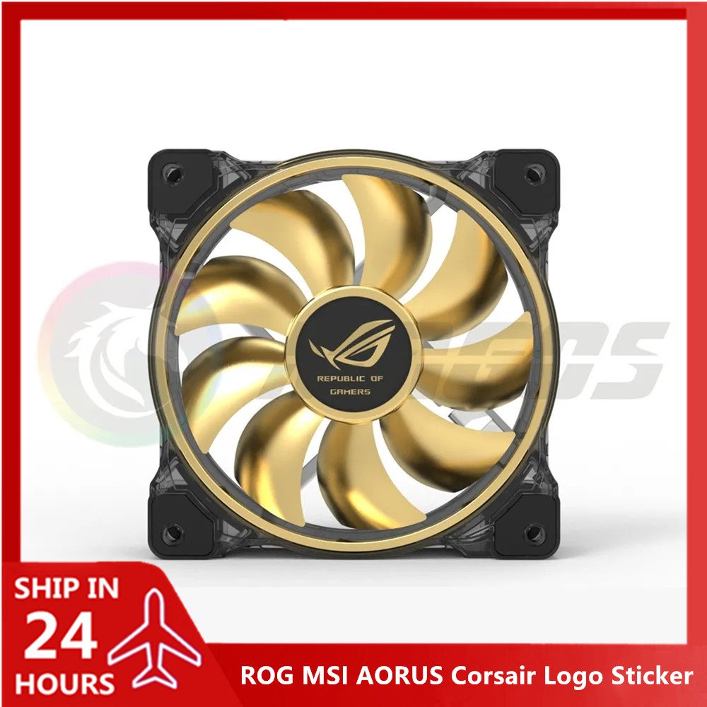 Gaming Accessories For Room - Autocollant de Logo de ventilateur d'armoire