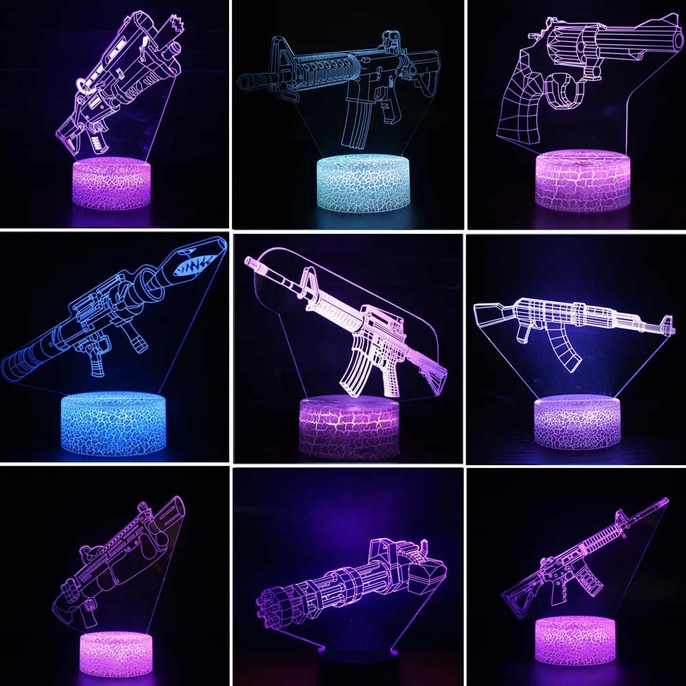 Accessories For Your Gaming Room - Jeu fusil 3d Led veilleuse jeu